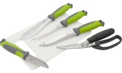 Zestaw noży do grilla Cattara, 4+1+1