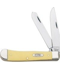 Nóż kieszonkowy Case CV Trapper - żółty