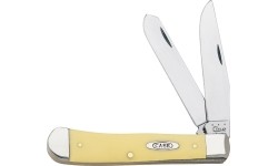 Nóż kieszonkowy Case CV Trapper - żółty