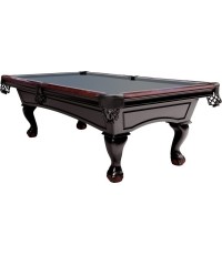 Bilard, stół bilardowy Dynamic Billard Dover, 8 stóp, czarny, obrus klubowy szary