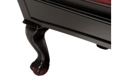 Bilard, stół bilardowy Dynamic Billard Dover, 8 stóp, czarny, obrus klubowy szary