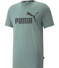 Koszulka męska Puma Ess Heather Tee zielona 586736 50