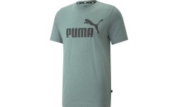 Koszulka męska Puma Ess Heather Tee zielona 586736 50
