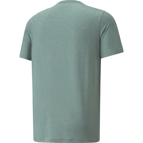 Koszulka męska Puma Ess Heather Tee zielona 586736 50