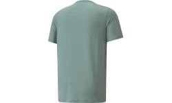 Koszulka męska Puma Ess Heather Tee zielona 586736 50