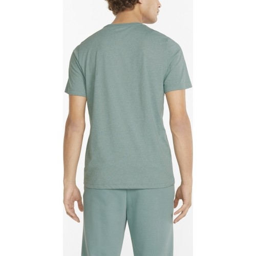 Koszulka męska Puma Ess Heather Tee zielona 586736 50