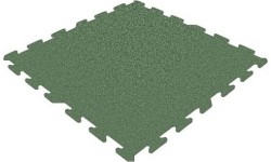 Gumowe płytki z bazą Standard - Puzzle, Zielone
