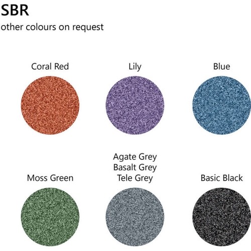 Gumowe płytki z bazą Standard - Puzzle, Zielone