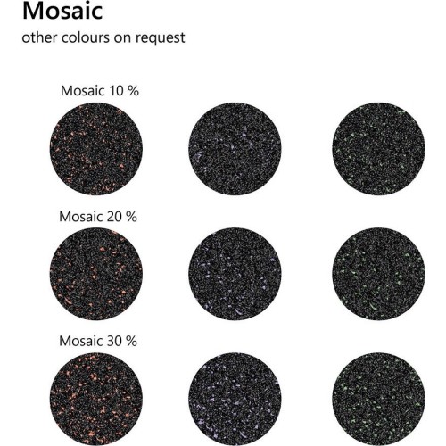 Gumowe płytki z bazą Standard - Puzzle, Zielone