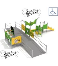 Zestaw na plac zabaw dla osób na wózkach inwalidzkich Inter-Play Kajo 3