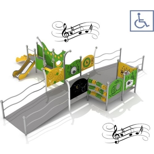 Zestaw na plac zabaw dla osób na wózkach inwalidzkich Inter-Play Kajo 3