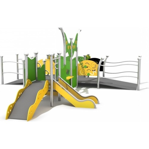 Zestaw na plac zabaw dla osób na wózkach inwalidzkich Inter-Play Kajo 3