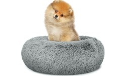 Legowisko pluszowe uniwersalne dla Psa Kota 40cm - jasnoszare
