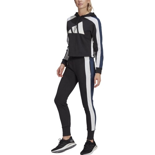Dres damski Adidas W TS Big Logo Black White GL9482