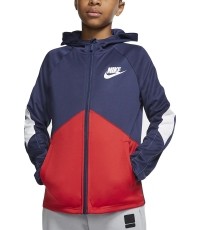 Bluza młodzieżowa Nike B NSW Jkt Blue Red BV3693 410