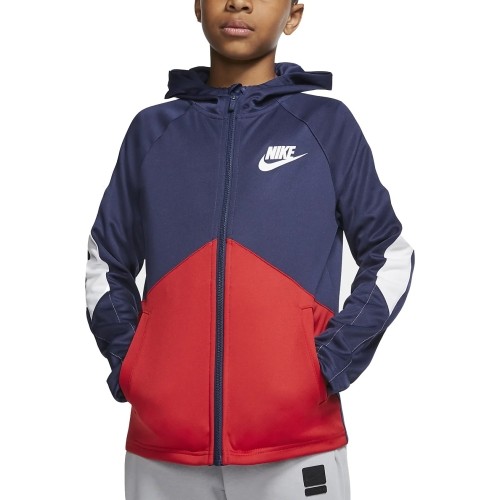 Bluza młodzieżowa Nike B NSW Jkt Blue Red BV3693 410