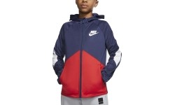 Bluza młodzieżowa Nike B NSW Jkt Blue Red BV3693 410