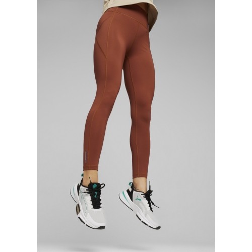 Legginsy damskie Puma Favorite Forever High Waist, brązowe 520267 81