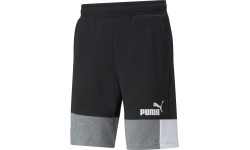 Spodenki męskie Puma Ess+ Block Black White Grey 847429 01