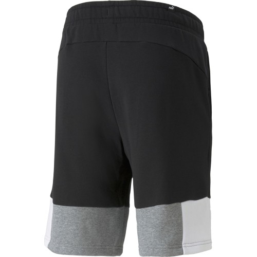 Spodenki męskie Puma Ess+ Block Black White Grey 847429 01