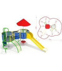 Metalowy plac zabaw CM-0113