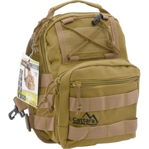 Plecak szturmowy miejski uniwersalny na jedno ramię Cattara Army, 10 l