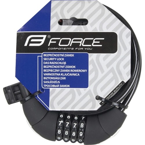 Zapięcie FORCE Lux 85cm/10mm z uchwytem