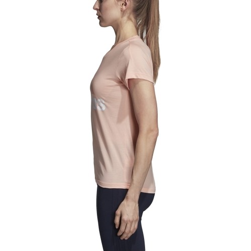 Koszulka damska Adidas Ess Li Sli Tee Coral CZ5770