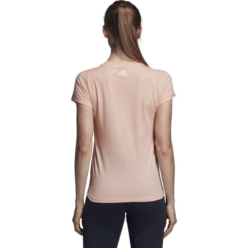 Koszulka damska Adidas Ess Li Sli Tee Coral CZ5770