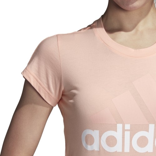Koszulka damska Adidas Ess Li Sli Tee Coral CZ5770