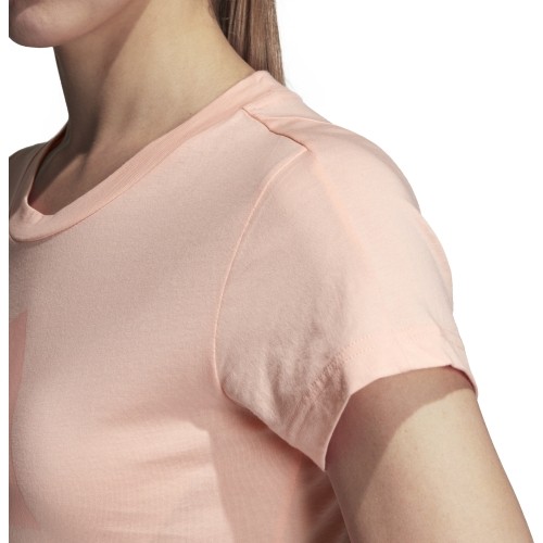 Koszulka damska Adidas Ess Li Sli Tee Coral CZ5770