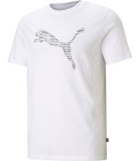 Puma Marškinėliai Vyrams Cat Basic Tee White