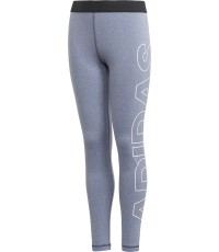Legginsy młodzieżowe Adidas YG Branded Tight szare CF7197