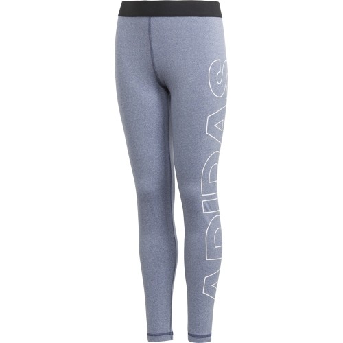 Legginsy młodzieżowe Adidas YG Branded Tight szare CF7197