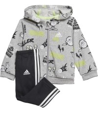 Adidas dres dziecięcy I Grap Fz Hd Ft1 Grey Black GE0015