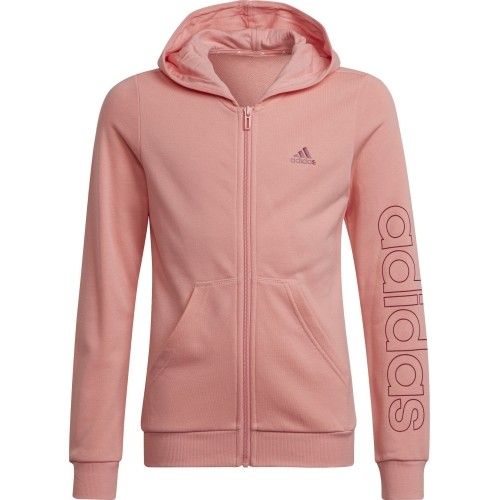 Bluza dla dziewczynek Adidas G Lin Fz Hoodie Pink HE1968