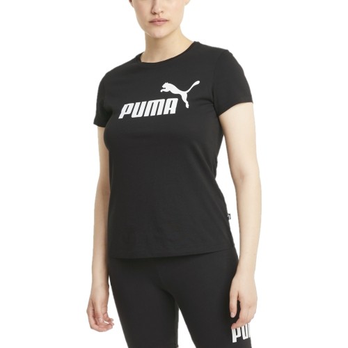 Damska bluzka Puma Ess Logo Tee, czarna