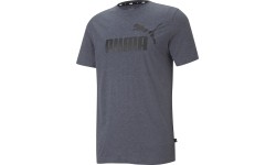 Koszulka męska Puma Ess Heather Tee, niebieska