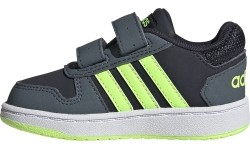 Buty dziecięce Adidas Hoops 2.0 CMF I Blue Green FW5241