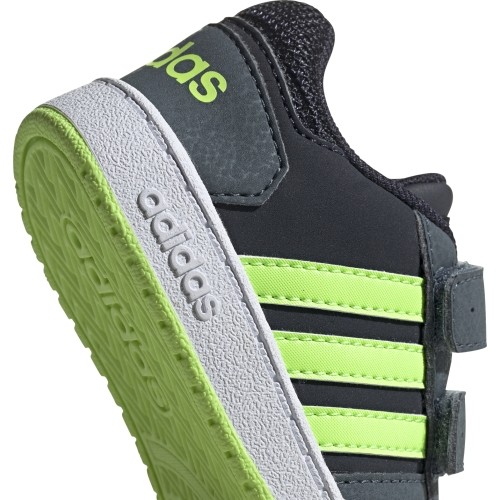 Buty dziecięce Adidas Hoops 2.0 CMF I Blue Green FW5241