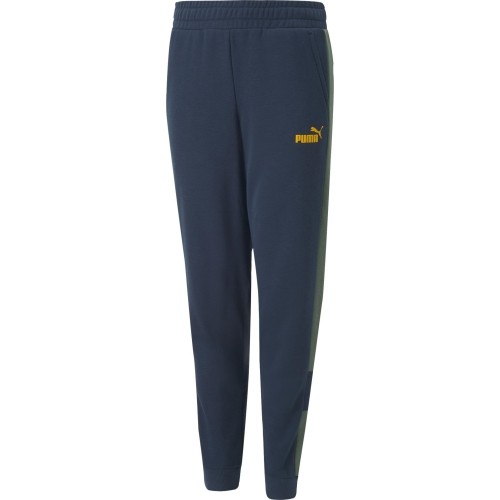 Spodnie dresowe młodzieżowe Puma Ess Block Blue Green 849083 73