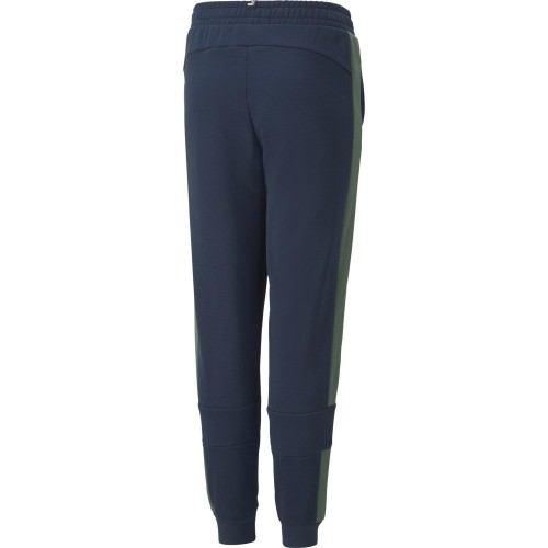 Spodnie dresowe młodzieżowe Puma Ess Block Blue Green 849083 73