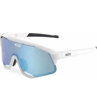 Okulary przeciwsłoneczne KOO Demos, biały/turkusowy