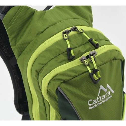 Plecak turystyczny sportowy z workiem bukłakiem na wodę Cattara GreenW 10+2 l