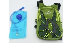 Plecak turystyczny sportowy z workiem bukłakiem na wodę Cattara GreenW 10+2 l