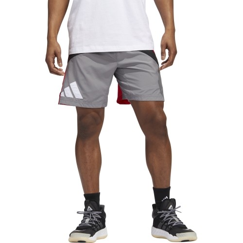 Spodenki męskie Adidas Galaxy, szaro-czerwone HE2902