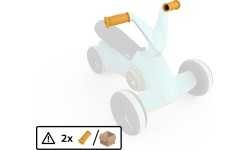 BERG GO Twirl Turquoise - uchwyt ręczny (2x)