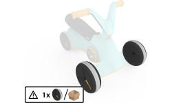 BERG GO Twirl Turquoise - przednie koło