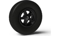 Koło 5 ramienne czarne 400/140-8 slick lewe