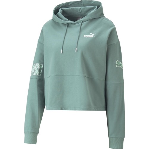 Puma Power Colorblock bluza damska zielona 674068 84